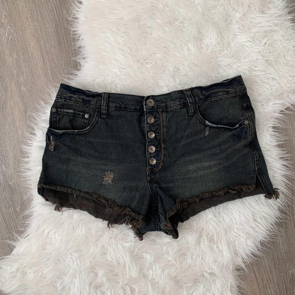 Free People Button Fly Shorts - Picture 1 of 4